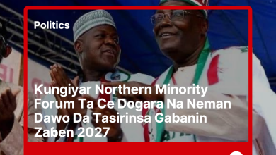 Ƙungiyar Northern Minority Forum Ta Ce Dogara Na Neman Dawo Da Tasirinsa Gabanin Zaɓen 2027