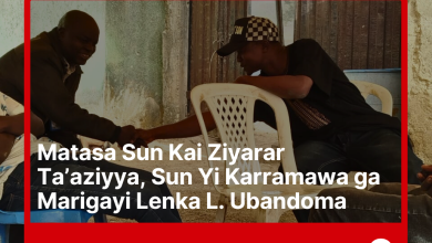 Matasa Sun Kai Ziyarar Ta aziyya Sun Yi Karramawa ga Marigayi Lenka L Ubandoma