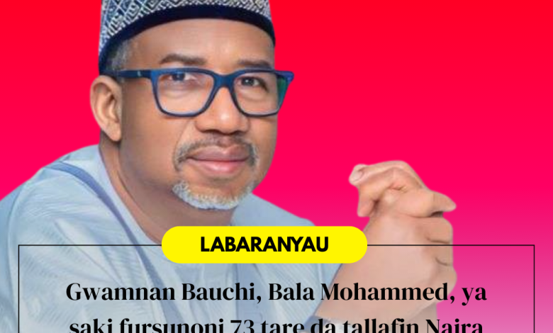 Gwamnan Bauchi ya yafewa fursunoni 73 ya kuma ba su tallafin Naira miliyan 7.3 don sabuwar rayuwa