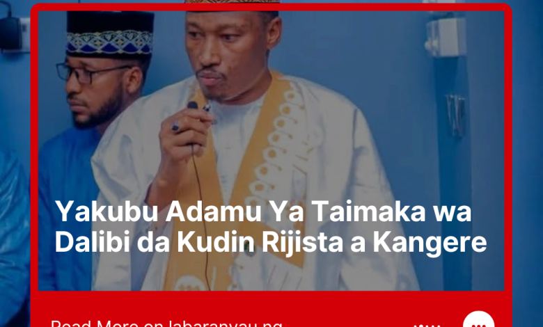 Dalibi a Bauchi Ya Samu Tallafin Kudin Rijista daga Kwamishinan Kudi